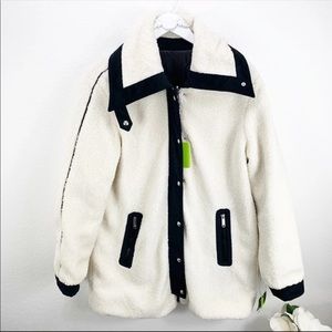 Sam Edelman Berber Reversible Faux Shearling Coat